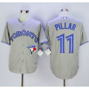 MLB Blue Jays 11 Kevin Pillar Grey New Cool Base Men Jersey
