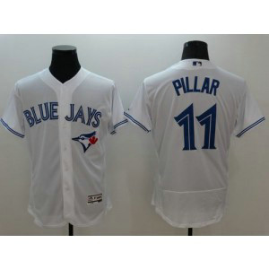 MLB Blue Jays 11 Kevin Pillar White 2016 New Flexbase Men Jersey
