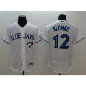 MLB Blue Jays 12 Roberto Alomar White 2016 New Flexbase Men Jersey