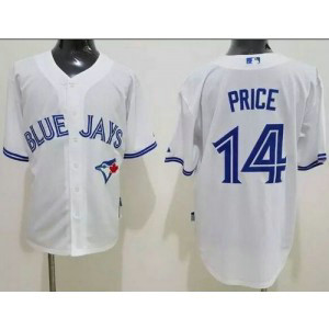 MLB Blue Jays 14 David Price White Cool Base Men Jersey