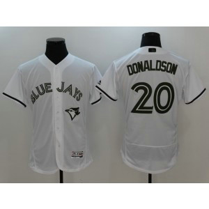 MLB Blue Jays 20 Josh Donaldson White 2017 Memorial Day Flexbase Men Jersey