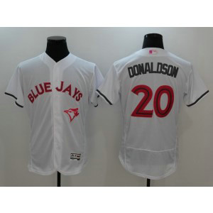 MLB Blue Jays 20 Josh Donaldson White 2017 Mother's Day Flexbase Men Jersey