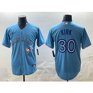 MLB Blue Jays 30 Kirk Blue Nike Cool Base Men Jersey 1