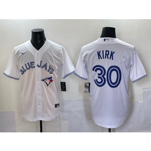 MLB Blue Jays 30 Kirk White Nike Cool Base Men Jersey