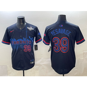 MLB Blue Jays 39 Yesavage Black 2025 World Series Nike Cool Base Men Jersey MLB Blue Jays 39 Yesavage Black 2025 World Series Nike Cool Base Men Jersey