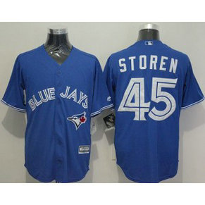 MLB Blue Jays 45 Drew Storen Blue New Cool Base Men Jersey