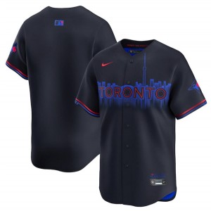 MLB Blue Jays Blank Black 2024 City Connect Nike Cool Base Men Jersey