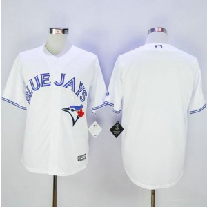 MLB Blue Jays Blank White New Cool Base Men Jersey