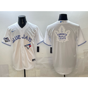 MLB Blue Jays Blank White White 2025 World Series Nike Cool Base Men Jersey MLB Blue Jays Blank White White 2025 World Series Nike Cool Base Men Jersey