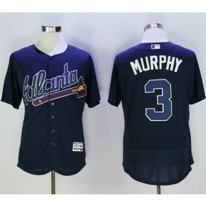 MLB Braves 3 Dale Murphy Navy Blue Flexbase Men Jersey MLB Braves 3 Dale Murphy Navy Blue Flexbase Men Jersey