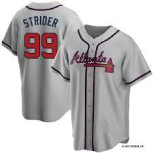 MLB Braves 99 Spencer Strider Grey Nike Cool Base Men Jersey MLB Braves 99 Spencer Strider Grey Nike Cool Base Men Jersey