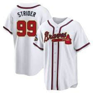 MLB Braves 99 Spencer Strider White Nike Cool Base Men Jersey MLB Braves 99 Spencer Strider White Nike Cool Base Men Jersey