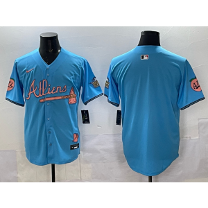 MLB Braves Blank Blue Nike Cool Base Men Jersey MLB Braves Blank Blue Nike Cool Base Men Jersey