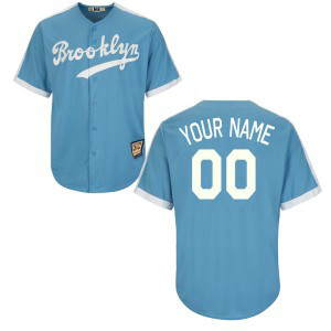 MLB Brooklyn Dodgers Light Blue Throwback Customized Men Jersey MLB Brooklyn Dodgers Light Blue Throwback Customized Men Jersey