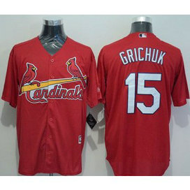 MLB Cardinals 15 Randal Grichuk Red New Cool Base Men Jersey MLB Cardinals 15 Randal Grichuk Red New Cool Base Men Jersey