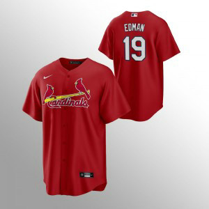 MLB Cardinals 19 Tommy Edman Red Nike Cool Base Men Jersey MLB Cardinals 19 Tommy Edman Red Nike Cool Base Men Jersey