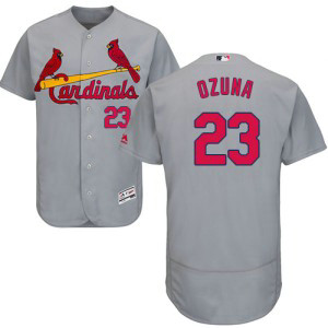 MLB Cardinals 23 Marcell Ozuna Gray Flexbase Men Jersey MLB Cardinals 23 Marcell Ozuna Gray Flexbase Men Jersey