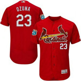 MLB Cardinals 23 Marcell Ozuna Red Flexbase Men Jersey MLB Cardinals 23 Marcell Ozuna Red Flexbase Men Jersey