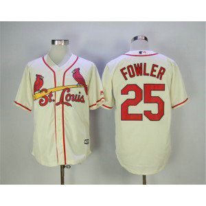 MLB Cardinals 25 Dexter Fowler Cream New Cool Base Men Jersey MLB Cardinals 25 Dexter Fowler Cream New Cool Base Men Jersey