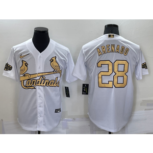 MLB Cardinals 28 Nolan Arenado White 2022 All-Star Cool Base Men Jersey MLB Cardinals 28 Nolan Arenado White 2022 All-Star Cool Base Men Jersey