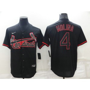 MLB Cardinals 4 Yadier Molina Black Shadow Nike Cool Base Men Jersey MLB Cardinals 4 Yadier Molina Black Shadow Nike Cool Base Men Jersey