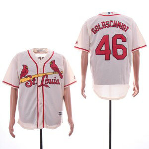 MLB Cardinals 46 Paul Goldschmidt Cream Cool Base Men Jersey MLB Cardinals 46 Paul Goldschmidt Cream Cool Base Men Jersey