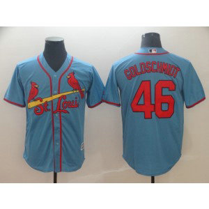 MLB Cardinals 46 Paul Goldschmidt Light Blue Cool Base Men Jersey MLB Cardinals 46 Paul Goldschmidt Light Blue Cool Base Men Jersey