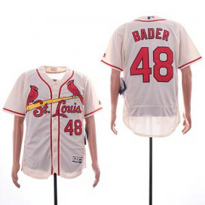 MLB Cardinals 48 Harrison Bader Cream Flexbase Men Jersey MLB Cardinals 48 Harrison Bader Cream Flexbase Men Jersey