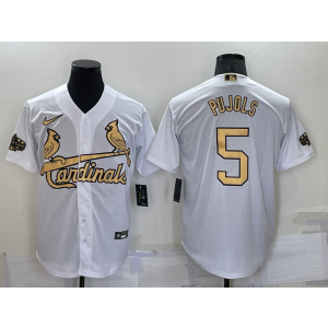 MLB Cardinals 5 Albert Pujols White 2022 All-Star Cool Base Men Jersey MLB Cardinals 5 Albert Pujols White 2022 All-Star Cool Base Men Jersey
