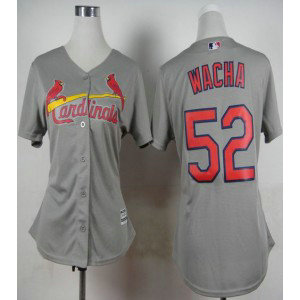MLB Cardinals 52 Michael Wacha Grey Road Women Jersey MLB Cardinals 52 Michael Wacha Grey Road Women Jersey