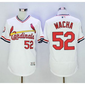 MLB Cardinals 52 Michael Wacha White Flexbase Cooperstown Men Jersey MLB Cardinals 52 Michael Wacha White Flexbase Cooperstown Men Jersey