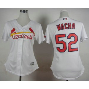 MLB Cardinals 52 Michael Wacha White Home Women Jersey MLB Cardinals 52 Michael Wacha White Home Women Jersey