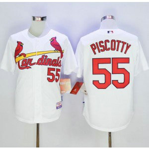 MLB Cardinals 55 Stephen Piscotty White Cool Base Men Jersey MLB Cardinals 55 Stephen Piscotty White Cool Base Men Jersey