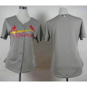 MLB Cardinals Blank Grey Road Women Jersey MLB Cardinals Blank Grey Road Women Jersey