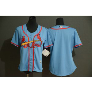 MLB Cardinals Blank Light Blue Flexbase Women Jersey MLB Cardinals Blank Light Blue Flexbase Women Jersey