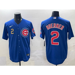 MLB Cubs 2 Hoernger Blue Nike Cool Base Men Jersey MLB Cubs 2 Hoernger Blue Nike Cool Base Men Jersey