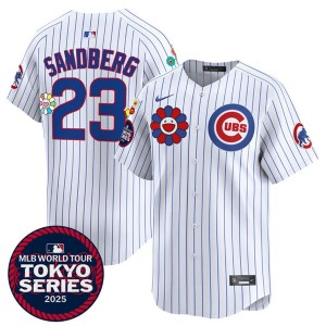 MLB Cubs 23 Ryne Sandberg White 2025 Tokyo Series Nike Cool Base Men Jersey MLB Cubs 23 Ryne Sandberg White 2025 Tokyo Series Nike Cool Base Men Jersey