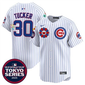 MLB Cubs 30 Kyle Tucker White 2025 Tokyo Series Nike Cool Base Men Jersey MLB Cubs 30 Kyle Tucker White 2025 Tokyo Series Nike Cool Base Men Jersey