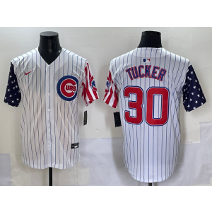 MLB Cubs 30 Kyle Tucker White Nike Cool Base Men Jersey 1 MLB Cubs 30 Kyle Tucker White Nike Cool Base Men Jersey 1