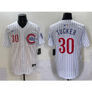 MLB Cubs 30 Kyle Tucker White Nike Cool Base Men Jersey MLB Cubs 30 Kyle Tucker White Nike Cool Base Men Jersey