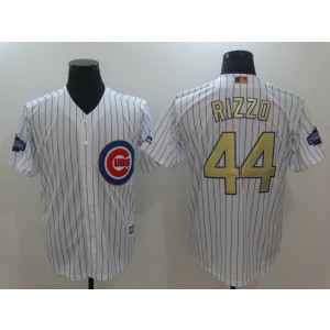 MLB Cubs 44 Anthony Rizzo White World Series Champions Gold Program Cool Base Men Jersey MLB Cubs 44 Anthony Rizzo White World Series Champions Gold Program Cool Base Men Jersey