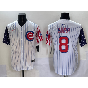 MLB Cubs 8 Ian Happ White Nike Cool Base Men Jersey MLB Cubs 8 Ian Happ White Nike Cool Base Men Jersey