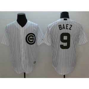 MLB Cubs 9 Javier Baez White 2018 Memorial Day Cool Base Men Jersey MLB Cubs 9 Javier Baez White 2018 Memorial Day Cool Base Men Jersey