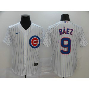 MLB Cubs 9 Javier Baez White 2020 Nike Cool Base Men Jersey MLB Cubs 9 Javier Baez White 2020 Nike Cool Base Men Jersey
