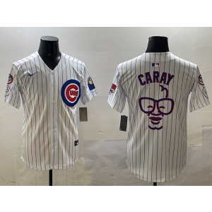 MLB Cubs Caray White Baseball Nike Cool Base Men Jersey MLB Cubs Caray White Baseball Nike Cool Base Men Jersey