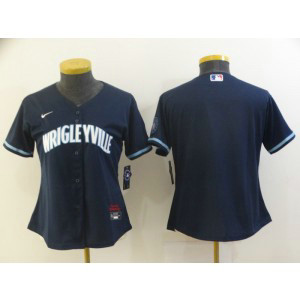 MLB Cubs Wrigleyville Blank Connect Nike Cool Base Women Jersey MLB Cubs Wrigleyville Blank Connect Nike Cool Base Women Jersey