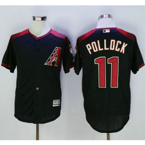 MLB Diamondbacks 11 A. J. Pollock Black Brick New Cool Base Men Jersey MLB Diamondbacks 11 A. J. Pollock Black Brick New Cool Base Men Jersey