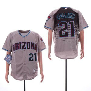 MLB Diamondbacks 21 Zack Greinke Gray Teal Flexbase Men Jersey MLB Diamondbacks 21 Zack Greinke Gray Teal Flexbase Men Jersey