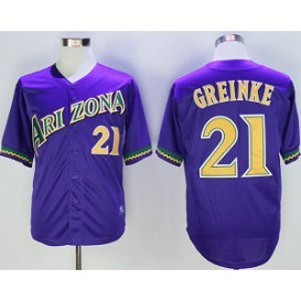 MLB Diamondbacks 21 Zack Greinke Purple Throwback Men Jersey MLB Diamondbacks 21 Zack Greinke Purple Throwback Men Jersey