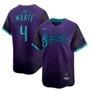 MLB Diamondbacks 4 Ketel Marte Purple 2025 City Connect Nike Cool Base Men Jersey